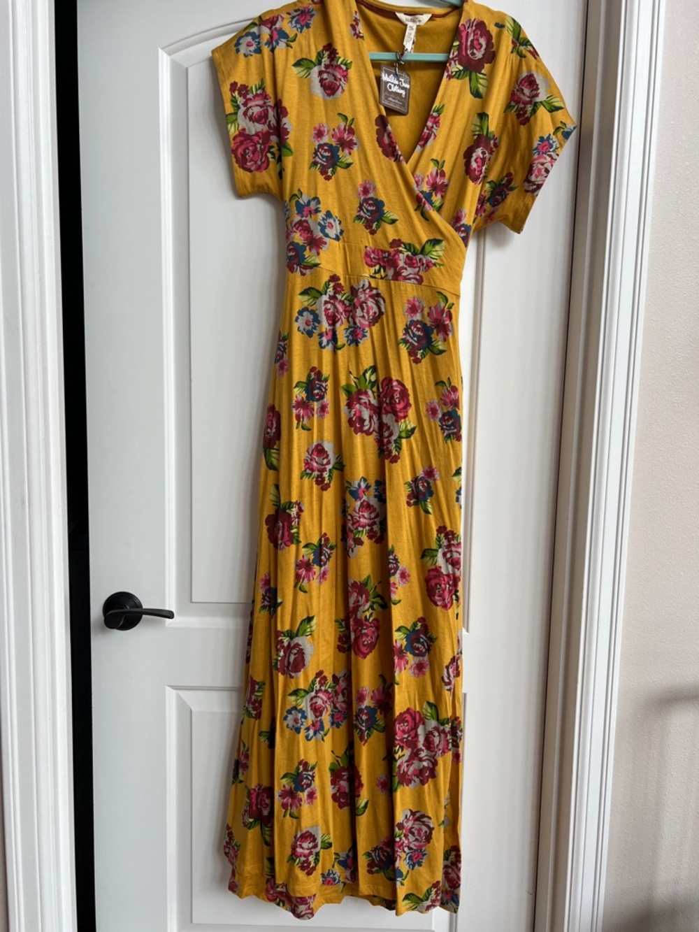 Matilda Jane Yellow Floral Wrap Maxi Dress